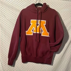 STILL AVAILABLE! Like New University of Minnesota Block M hooded sweatshirt